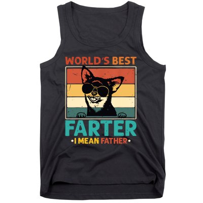 Worlds Best Farter I Mean Father Best Dad Ever Cool Dog Tank Top