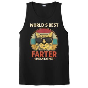 Worlds Best Farter I Mean Father Best Cat Dad Ever Funny PosiCharge Competitor Tank