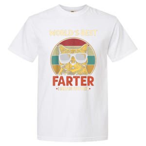 Worlds Best Farter I Mean Father Best Cat Dad Ever Funny Garment-Dyed Heavyweight T-Shirt