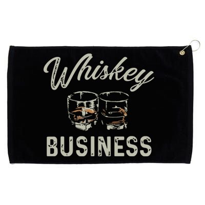 Whiskey Business Funny Vintage Shot Glasses Alcohol Drinking Grommeted Golf Towel