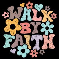Walk By Faith Christian Jesus Love Religious Prayer Women Cooling Performance Crew T-Shirt