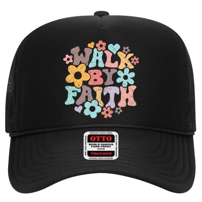 Walk By Faith Christian Jesus Love Religious Prayer Women Trucker Hat