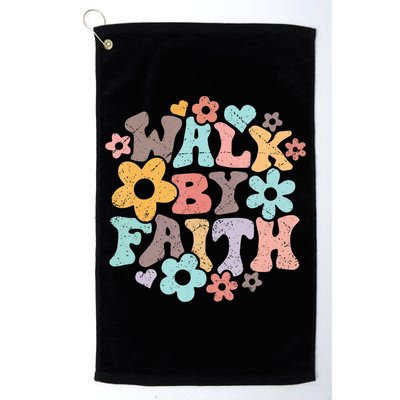 Walk By Faith Christian Jesus Love Religious Prayer Women Golf Towel