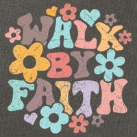 Walk By Faith Christian Jesus Love Religious Prayer Women Cotton Canvas Backpack