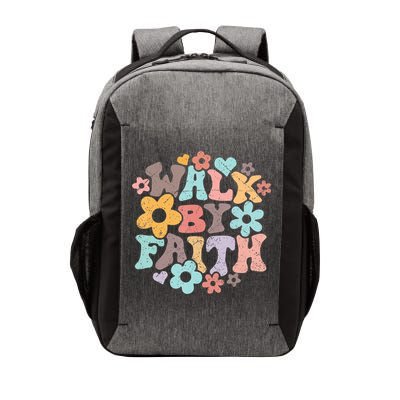 Walk By Faith Christian Jesus Love Religious Prayer Women Vector Backpack