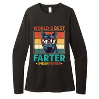 Worlds Best Farter I Mean Father Best Cat Dad Ever Womens CVC Long Sleeve Shirt