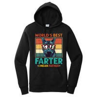 Worlds Best Farter I Mean Father Best Cat Dad Ever Women's Pullover Hoodie