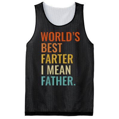 Worlds Best Farter I Mean Father Best Dad Ever Cool Men Mesh Reversible Basketball Jersey Tank