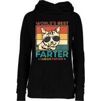 Worlds Best Farter I Mean Father Funny Best Cat Dad Ever Womens Funnel Neck Pullover Hood