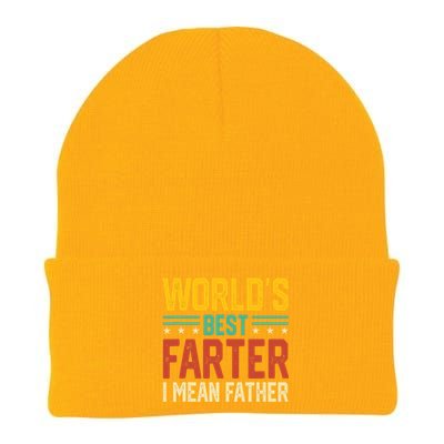 World's Best Farter I Mean Father Tank Top Knit Cap Winter Beanie