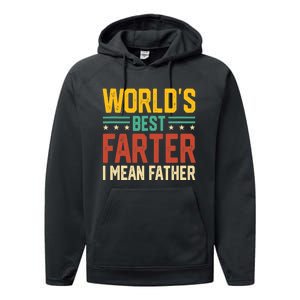 World's Best Farter I Mean Father Tank Top Performance Fleece Hoodie