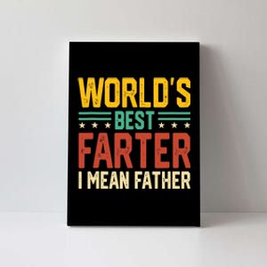 World's Best Farter I Mean Father Tank Top Canvas