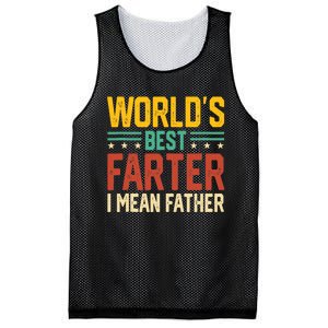 World's Best Farter I Mean Father Tank Top Mesh Reversible Basketball Jersey Tank