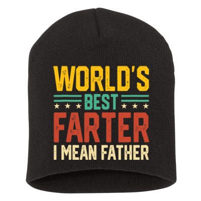 World's Best Farter I Mean Father Tank Top Short Acrylic Beanie