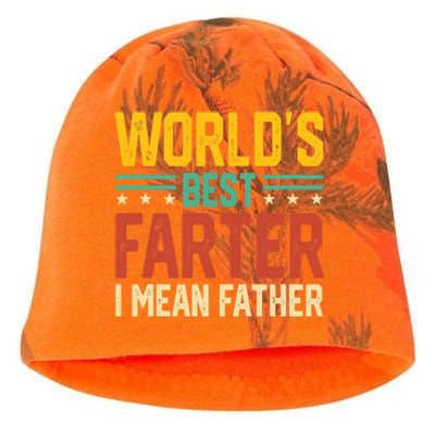 World's Best Farter I Mean Father Tank Top Kati - Camo Knit Beanie