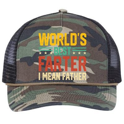 World's Best Farter I Mean Father Tank Top Retro Rope Trucker Hat Cap