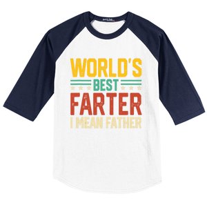 World's Best Farter I Mean Father Tank Top Baseball Sleeve Shirt