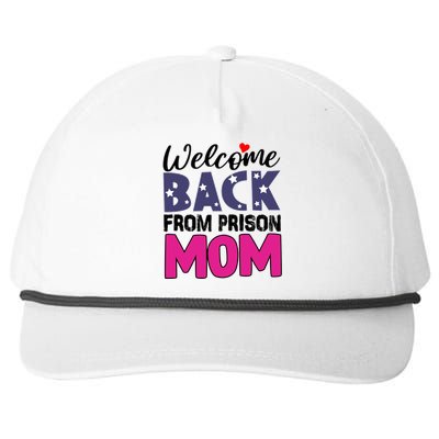 Welcome Back From Prison Mom Snapback Five-Panel Rope Hat