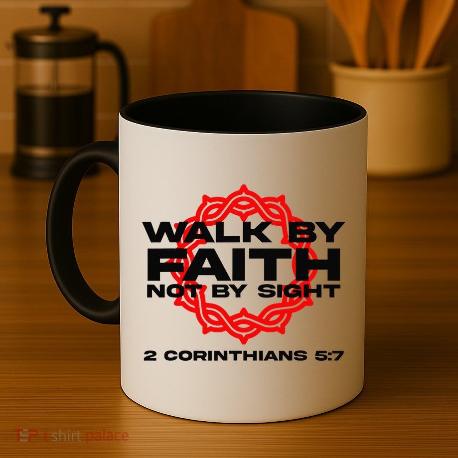 Walk By Faith Not By Sight 2 Corinthians 5 7 Jesus Mug
