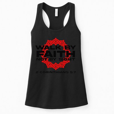 Walk By Faith Not By Sight 2 Corinthians 5 7 Jesus Womens Tank Top