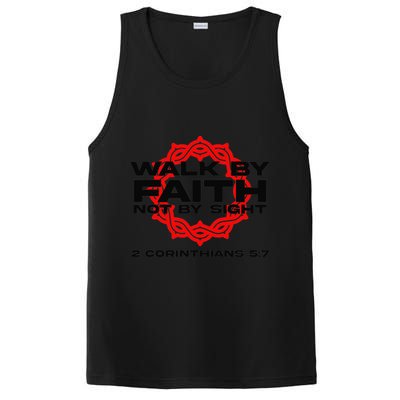 Walk By Faith Not By Sight 2 Corinthians 5 7 Jesus PosiCharge Competitor Tank