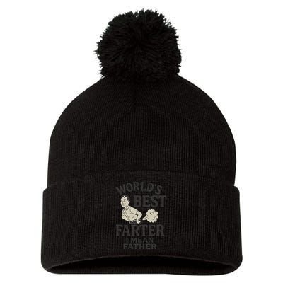 World's Best Farter I Mean Father Pom Pom 12in Knit Beanie