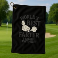 World's Best Farter I Mean Father Golf Towel