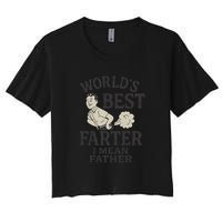 World's Best Farter I Mean Father Women's Crop Top Tee