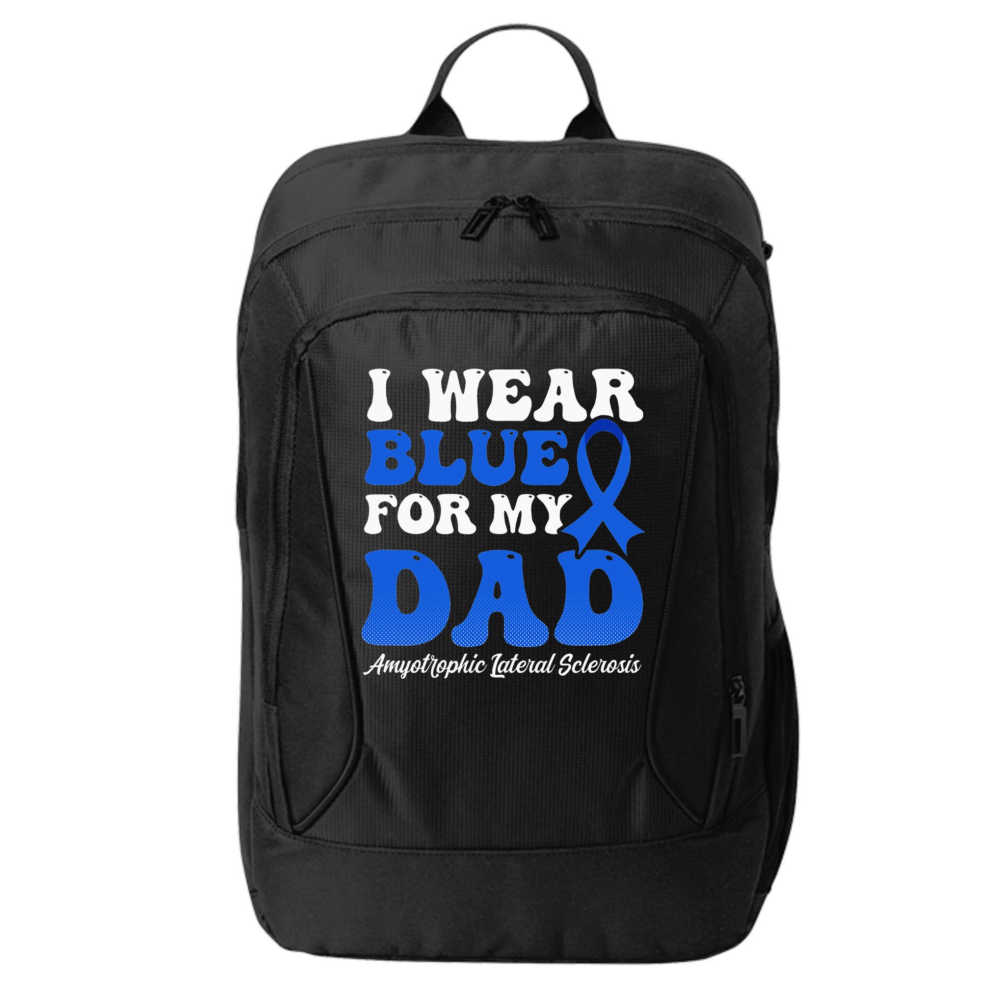 Wear Blue For Dad Design Als Awarenesss City Backpack