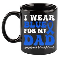 Wear Blue For Dad Design Als Awarenesss 11oz C Handle Ceramic Mug