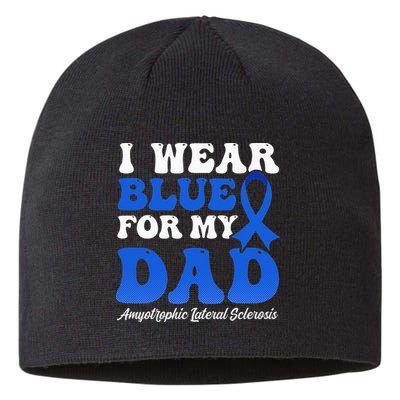 Wear Blue For Dad Design Als Awarenesss Sustainable Beanie