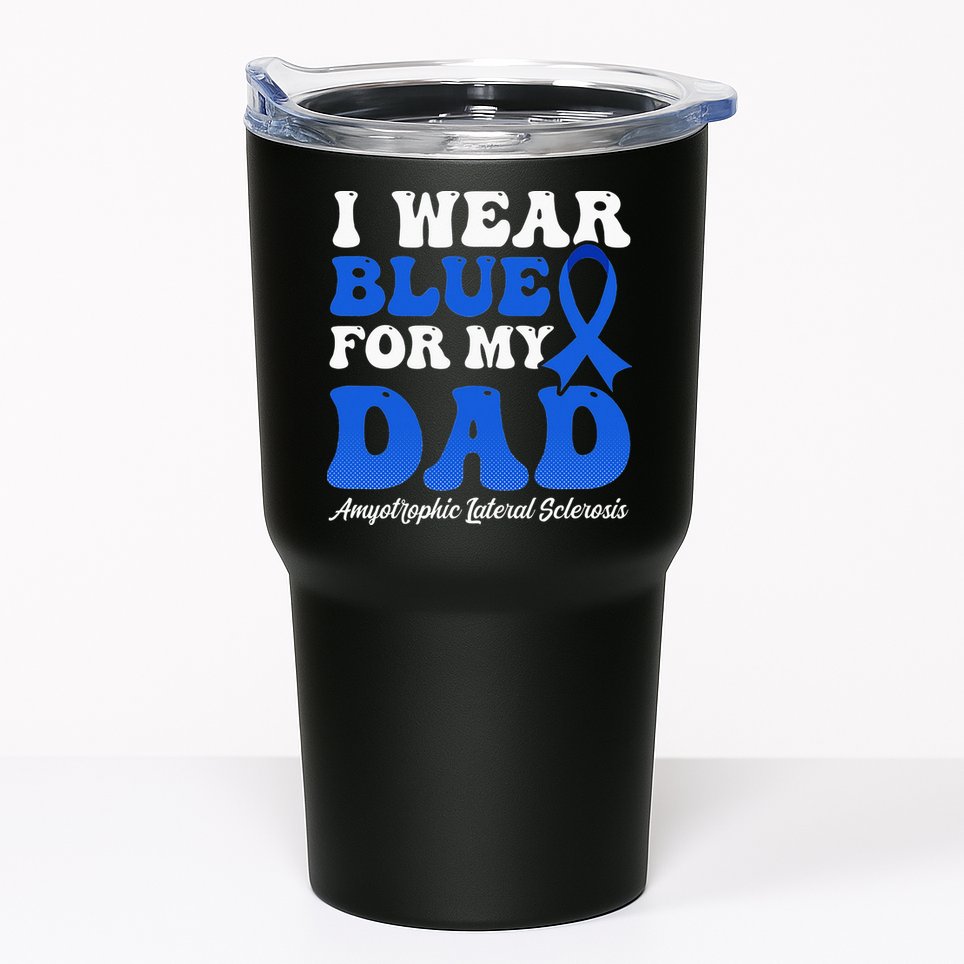 Wear Blue For Dad Design Als Awarenesss Tumbler