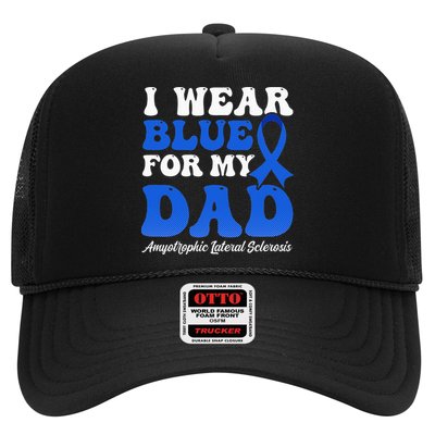 Wear Blue For Dad Design Als Awarenesss Trucker Hat