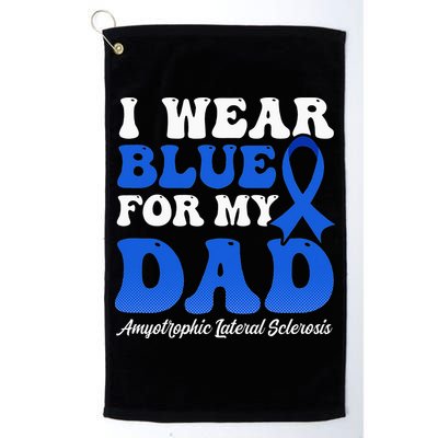 Wear Blue For Dad Design Als Awarenesss Golf Towel
