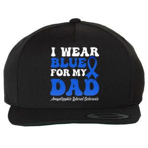 Wear Blue For Dad Design Als Awarenesss Wool Snapback Cap