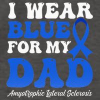 Wear Blue For Dad Design Als Awarenesss Vector Backpack