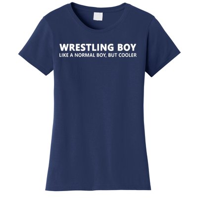 Wrestling Boy Funny Wrestling Boy Women's T-Shirt