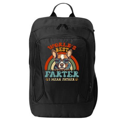 Worlds Best Farter I Mean Father Best Dad Ever Cool Dog City Backpack