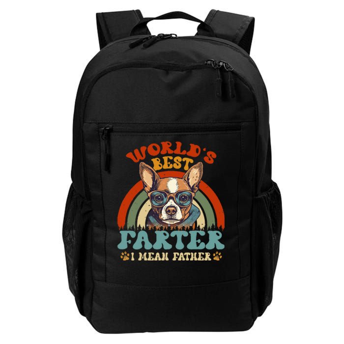 Worlds Best Farter I Mean Father Best Dad Ever Cool Dog Daily Commute Backpack