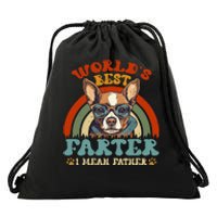 Worlds Best Farter I Mean Father Best Dad Ever Cool Dog Drawstring Bag