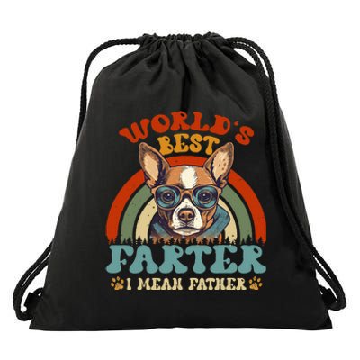 Worlds Best Farter I Mean Father Best Dad Ever Cool Dog Drawstring Bag