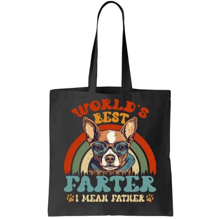 Worlds Best Farter I Mean Father Best Dad Ever Cool Dog Tote Bag