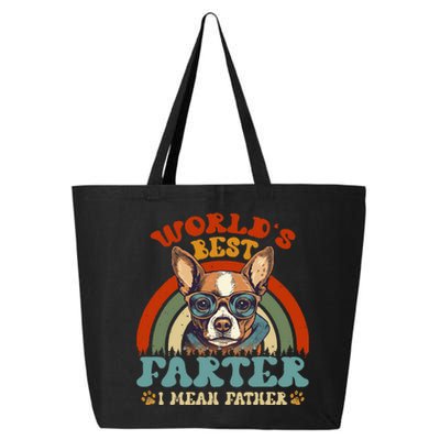 Worlds Best Farter I Mean Father Best Dad Ever Cool Dog 25L Jumbo Tote