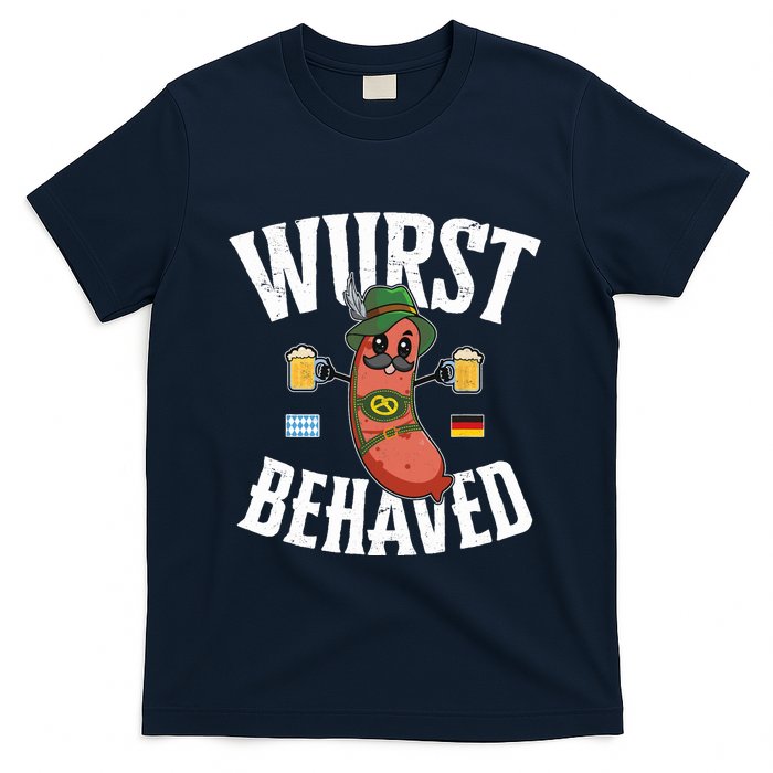 Wurst Behaved Funny German Bratwurst Oktoberfest T-Shirt