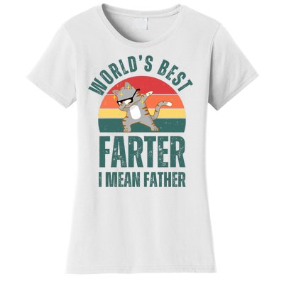 World’s Best Farter I Mean Father Vintage Women's T-Shirt