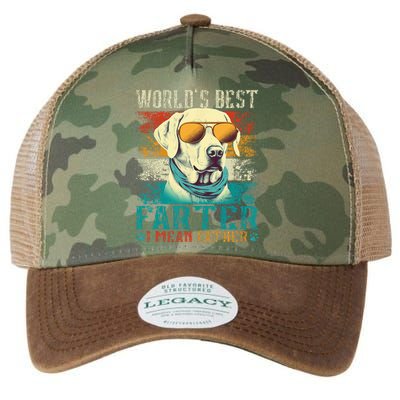 Worlds Best Farter I Mean Father Best Dad Ever Cool Dog Legacy Tie Dye Trucker Hat