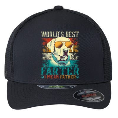 Worlds Best Farter I Mean Father Best Dad Ever Cool Dog Flexfit Unipanel Trucker Cap