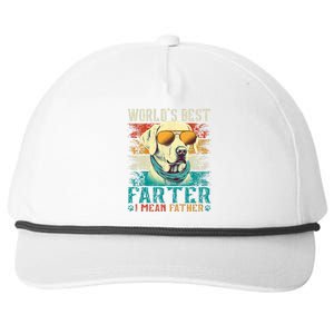 Worlds Best Farter I Mean Father Best Dad Ever Cool Dog Snapback Five-Panel Rope Hat