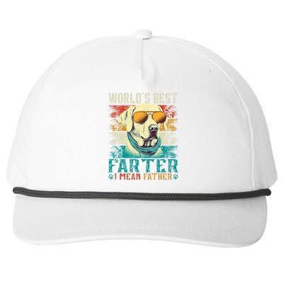 Worlds Best Farter I Mean Father Best Dad Ever Cool Dog Snapback Five-Panel Rope Hat