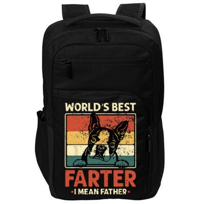 Worlds Best Farter I Mean Father Best Dad Ever Cool Dog Impact Tech Backpack